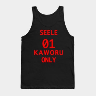 NGE! SEELE KAWORU ONLY ESSENTIAL SHIRT Tank Top